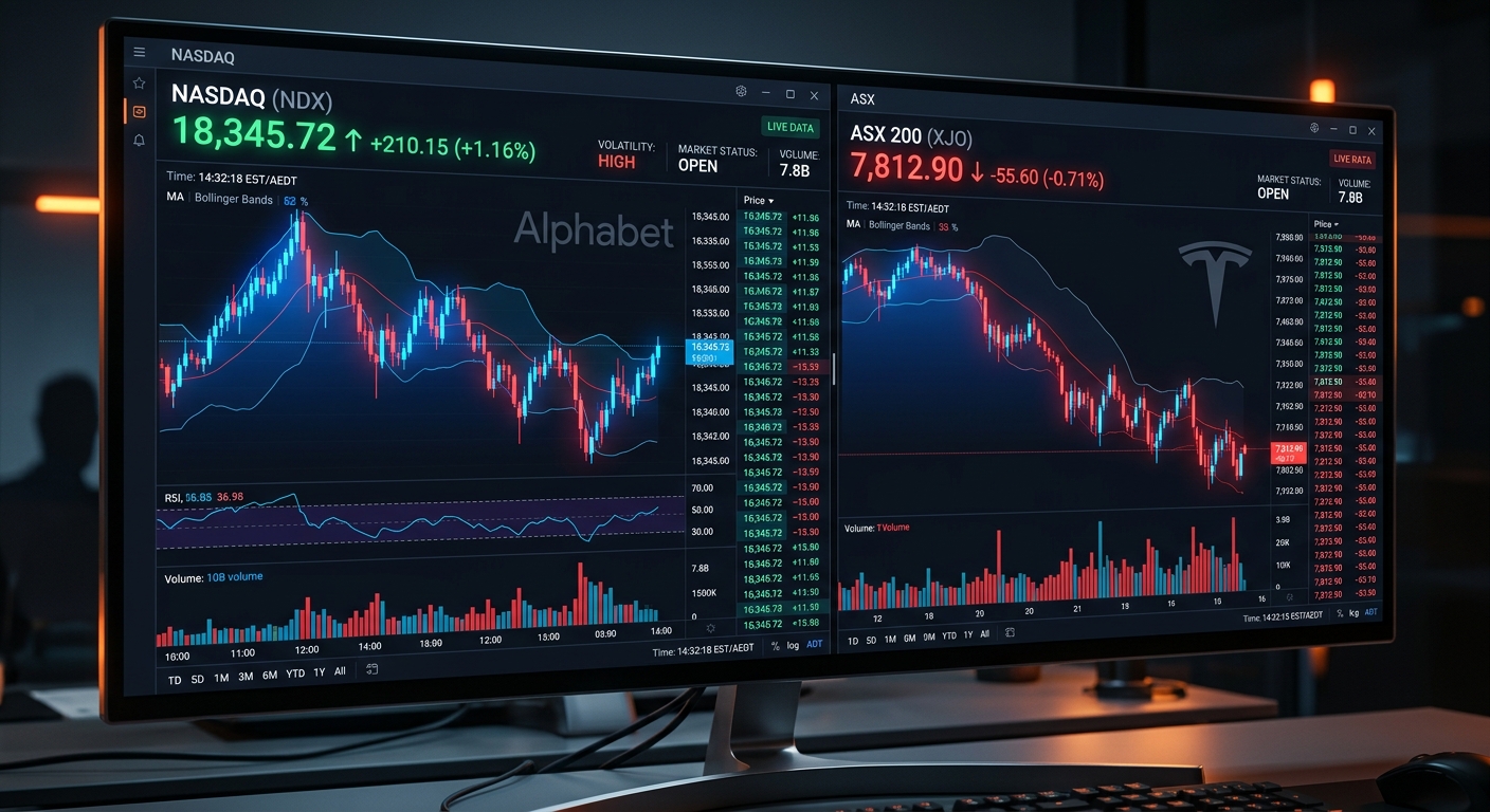 Alphabet and Tesla Earnings Moves Stir ASX Futures as Traders Brace for Jobs Data
