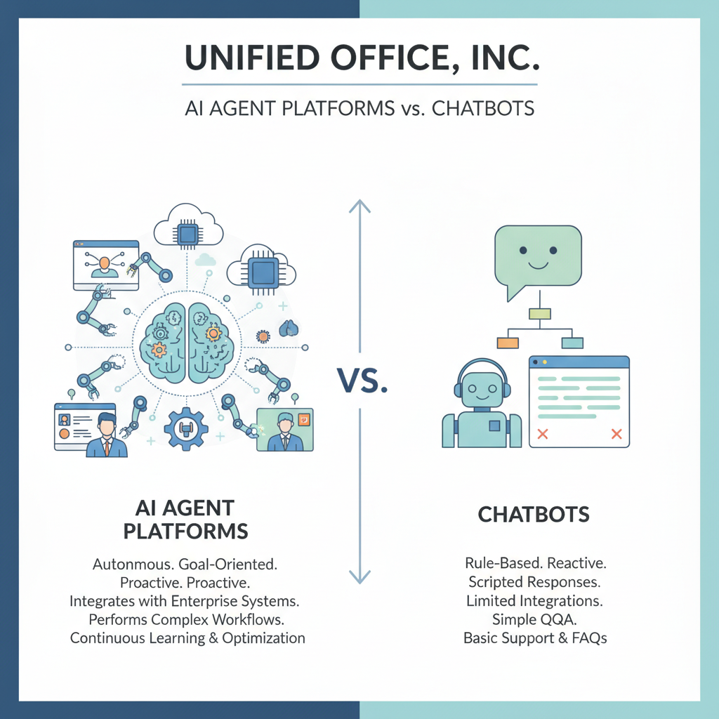Unified Office, Inc. Clarifies AI Agent Platforms Versus Chatbots
